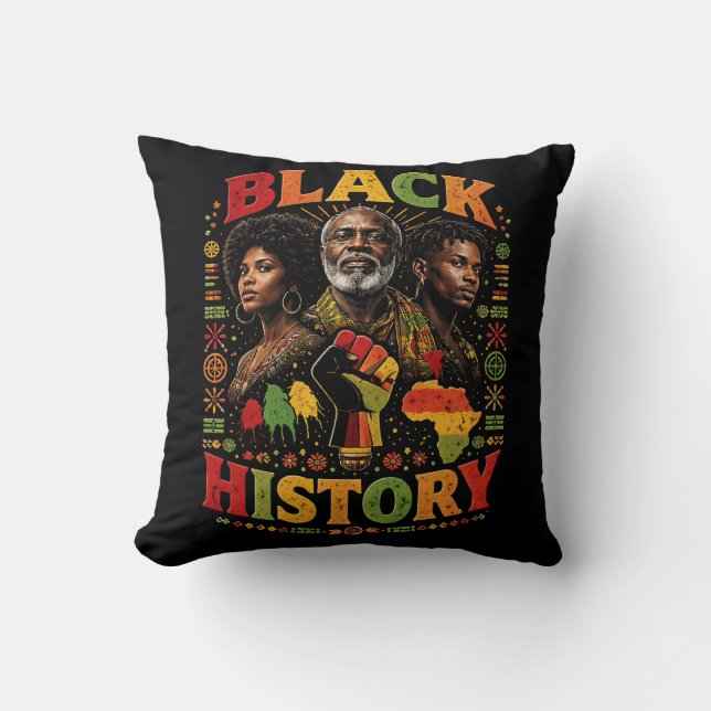 Black History Kissen (Vorderseite)