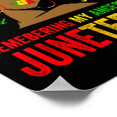 Black History Ladys Juneteenth Erinnern an meine A Poster (Ecke)