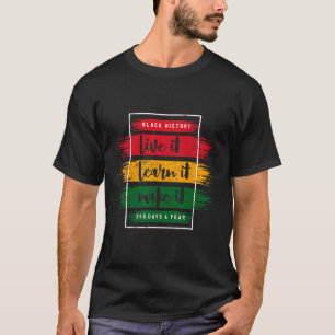 Black History Live erfährt, wie Design schwarz wir T-Shirt