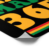 Black History Live It Learn It Make it 365 Days Poster (Ecke)