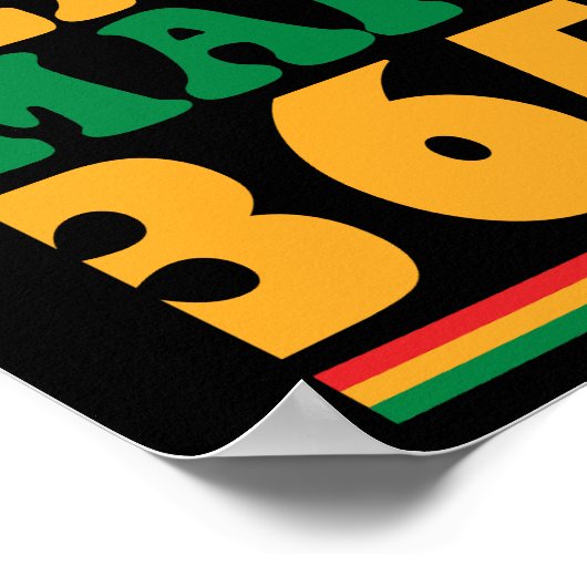 Black History Live It Learn It Make it 365 Days Poster (Ecke)