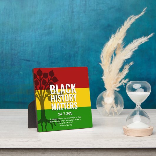 Black History Marcus Garvey Quote BHM Fotoplatte (InSitu)