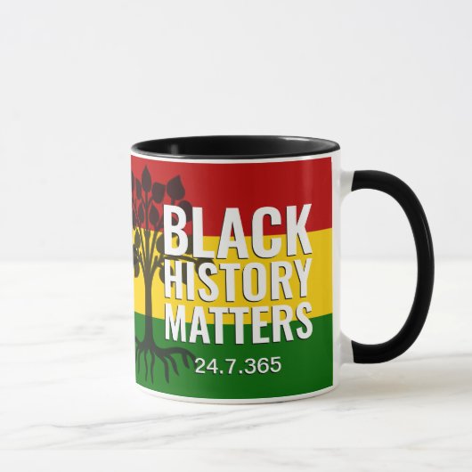 Black History Materie MONOGRAM Marcus Garvey BHM Tasse (Rechts)