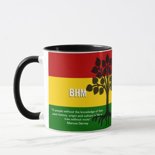 Black History Materie MONOGRAM Marcus Garvey BHM Tasse (Links)