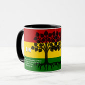 Black History Materie MONOGRAM Marcus Garvey BHM Tasse (Vorderseite Links)