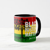 Black History Materie MONOGRAM Marcus Garvey BHM Tasse (VorderseiteRechts)