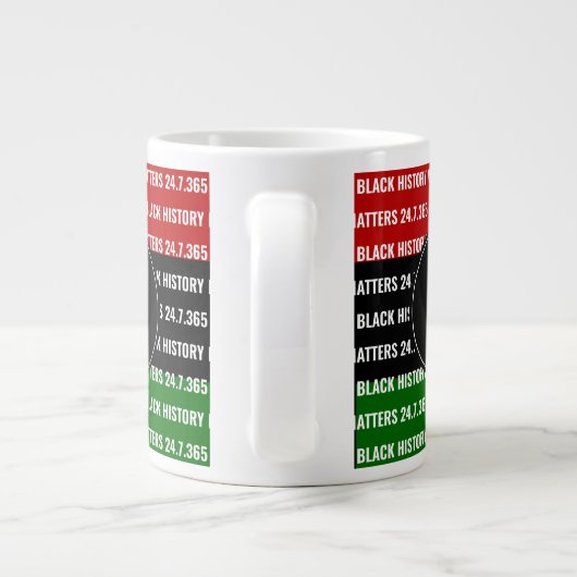 BLACK HISTORY MATTERS Monogramm Tasse (Rückseite)