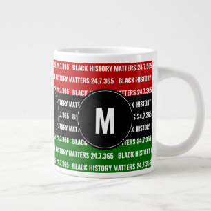 BLACK HISTORY MATTERS Monogramm Tasse