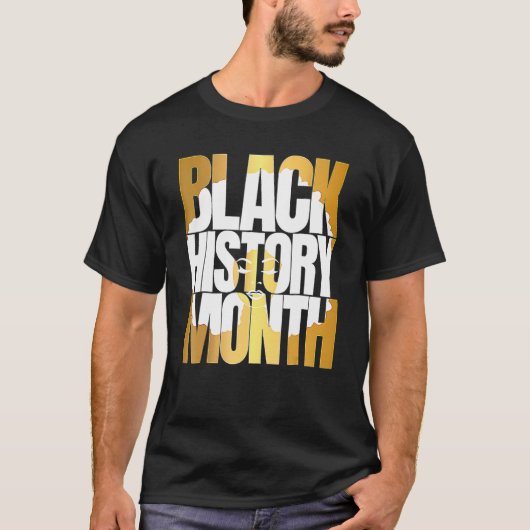 Black History Monat 24 7 BHM Afrikanischer Pride M T-Shirt (Vorderseite)
