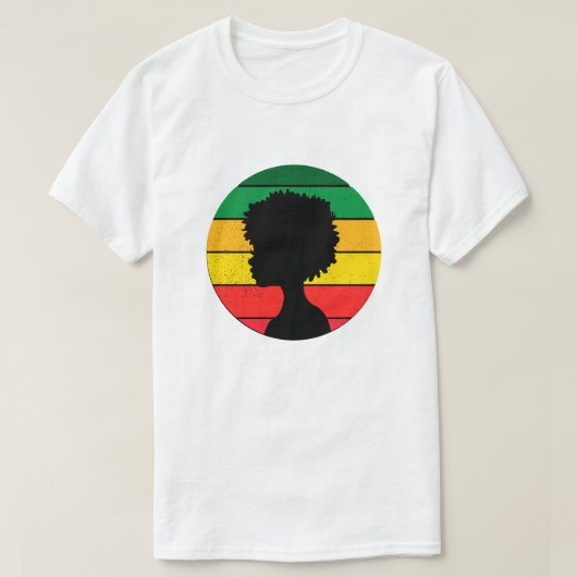 Black History Monat Afro Pride Men T - Shirt (Design vorne)