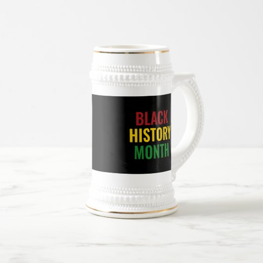 Black History Monat BHM Bierglas (VorderseiteRechts)