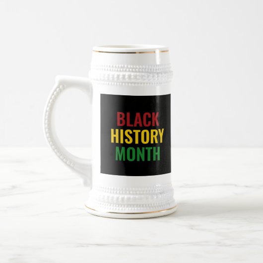 Black History Monat BHM Bierglas (Links)