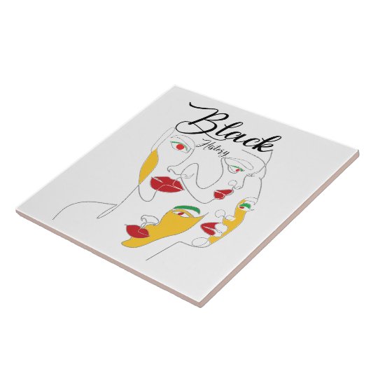 Black History Monat BHM Fliese (Seite)