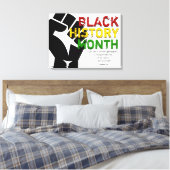 BLACK HISTORY MONAT Christliche Bibelschrift Leinwanddruck (Insitu (Schlafzimmer))