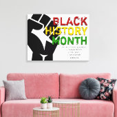 BLACK HISTORY MONAT Christliche Bibelschrift Leinwanddruck (Insitu (Wohnzimmer))