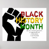 BLACK HISTORY MONAT Christliche Bibelschrift Poster (Vorne)