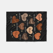 Black History Monat Gebildeter Führer Design Fleecedecke (Vorderseite (Horizontal))