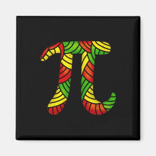 Black History Monat Pi Day Math Lover Teacher Stud Magnet