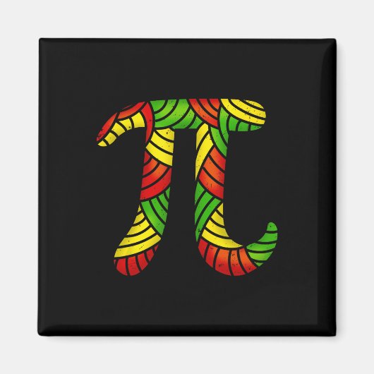 Black History Monat Pi Day Math Lover Teacher Stud Magnet (Vorne)