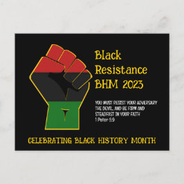 BLACK HISTORY MONAT Resistenz Postkarte