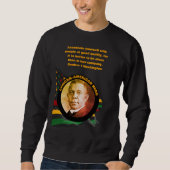 Black History MonatsBUCHER T WASHINGTON Zitat Sweatshirt (Vorderseite)