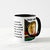Black History MonatsBUCHER T WASHINGTON Zitat Tasse (VorderseiteRechts)