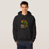 Black History Mont Black Man Jazz Musician Junete Hoodie (Vorne ganz)