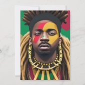 Black History Mont Melanin King Bruh Bro Brother Einladung (Rückseite)