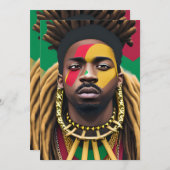 Black History Mont Melanin King Bruh Bro Brother Einladung (Vorne/Hinten)