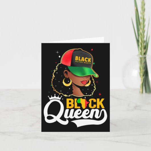 Black History Monte Black Queen Karte (Vorderseite)