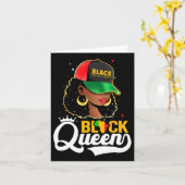 Black History Monte Black Queen Karte (Gelbe Blume)