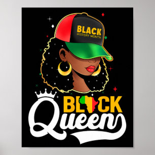 Black History Monte Black Queen Poster