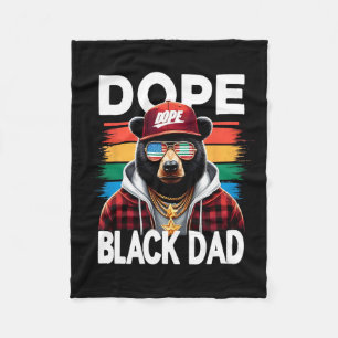 Black History Monte Droge Black Vater Funny Black  Fleecedecke