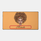 Black History Monte geben Sie Ihren Namen ein Schreibtischunterlage (Vorderseite)