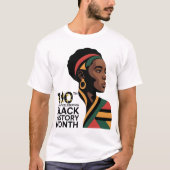 Black History Month – 100 Years of Celebration T-Shirt (Vorderseite)