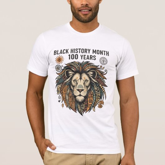 Black History Month 100th Anniversary T-Shirt (Vorderseite)