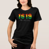 Black History Month 1619 Afro Flag T - Shirt (Vorderseite)