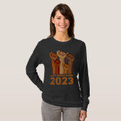 Black History Month 2023 BHM Pride Hand Fist Peace T-Shirt (Vorne ganz)