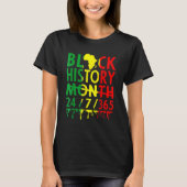 Black History Month 2023 Black History 365 Melanin T-Shirt (Vorderseite)