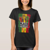 Black History Month 2023 Hand Strong African Ameri T-Shirt (Vorderseite)