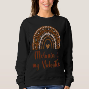Black History Month 2023 Melanin Poppin Frohes Tal Sweatshirt