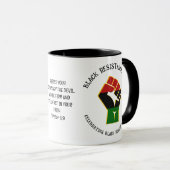 BLACK HISTORY MONTH 2023 Resistenz Tasse (VorderseiteRechts)