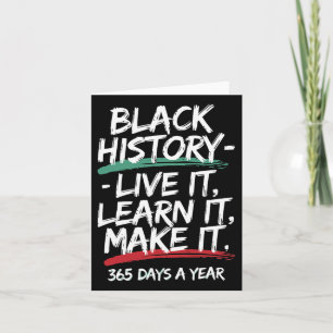Black History Month 2025 Live It Learn it make it Karte
