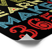 Black History Month 2025 Live It Learn it make it Poster (Ecke)