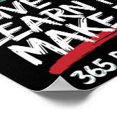 Black History Month 2025 Live It Learn it make it Poster (Ecke)