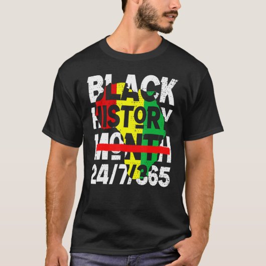 Black History Month 247365 2023 Proud African Mela T-Shirt (Vorderseite)