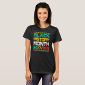 Black History Month 247365 Africa Map Melanin 2023 T-Shirt (Vorne ganz)