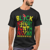 Black History Month 247365 Africa Map Melanin 2023 T-Shirt (Vorderseite)