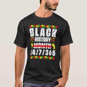 Black History Month 247365 Africa Map Melanin Men T-Shirt