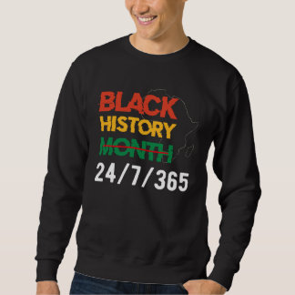 Black History Month 247365 Africa Melanin 2022 Wom Sweatshirt